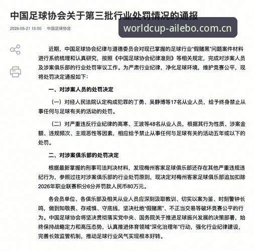 足协第三批禁足名单vs行业乱象：从17人终身禁赛看中国足球的“刮骨疗毒”
